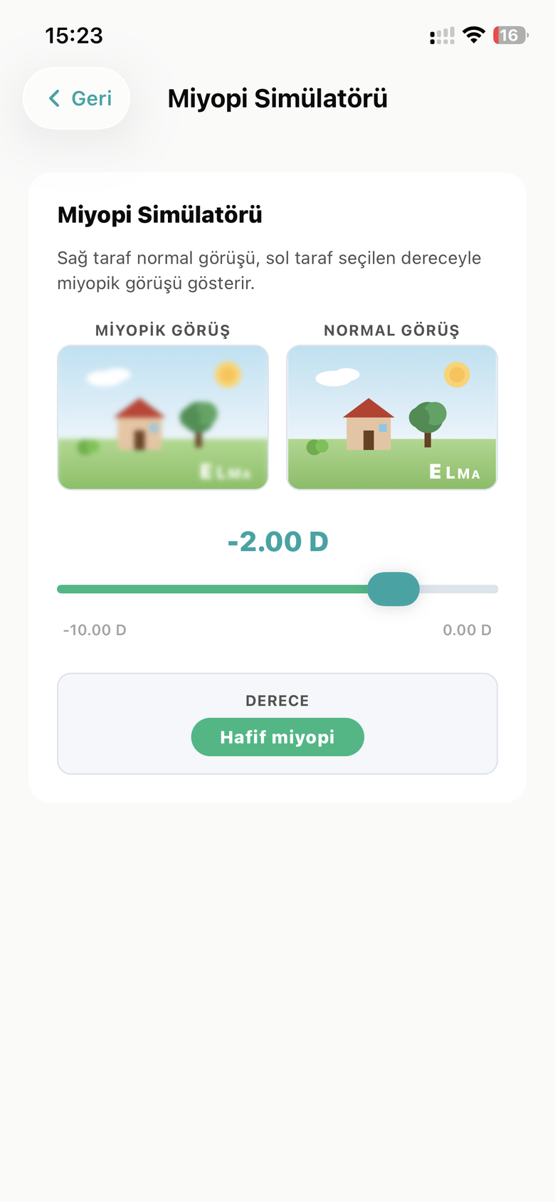 Miyopi Simülatörü